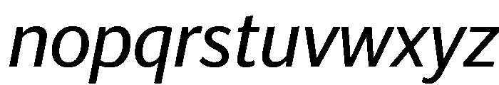 Telesans Text Regular Italic Font LOWERCASE