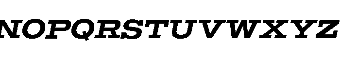 Temper Wide Bold Italic Font UPPERCASE