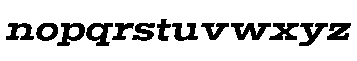 Temper Wide Bold Italic Font LOWERCASE