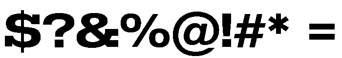 Temper Wide Bold Font OTHER CHARS