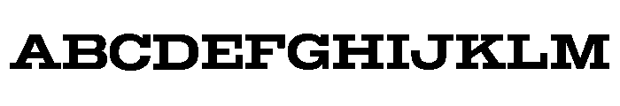Temper Wide Bold Font UPPERCASE