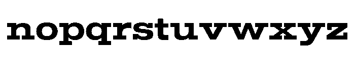 Temper Wide Bold Font LOWERCASE