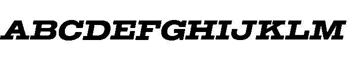 Temper Wide Extra Bold Italic Font UPPERCASE