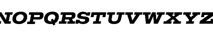Temper Wide Extra Bold Italic Font UPPERCASE