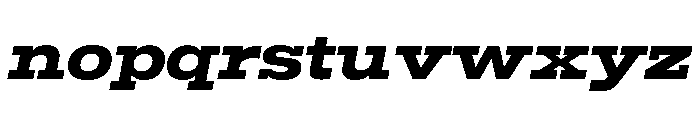 Temper Wide Extra Bold Italic Font LOWERCASE