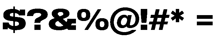Temper Wide Extra Bold Font OTHER CHARS