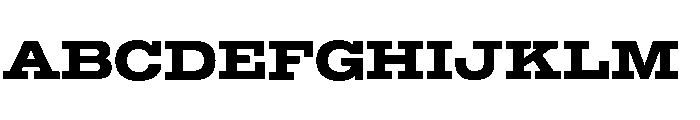 Temper Wide Extra Bold Font UPPERCASE