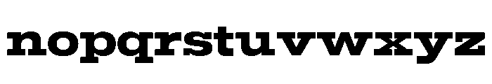 Temper Wide Extra Bold Font LOWERCASE