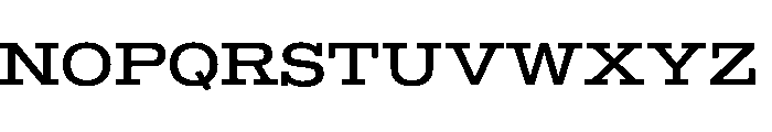 Temper Wide Light Font UPPERCASE