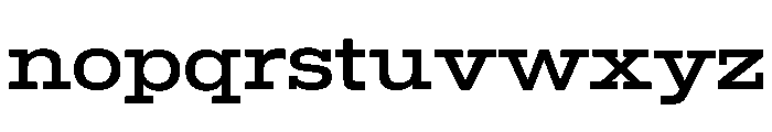 Temper Wide Light Font LOWERCASE