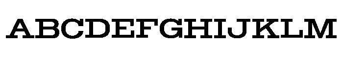 Temper Wide Regular Font UPPERCASE