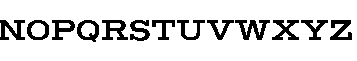 Temper Wide Regular Font UPPERCASE
