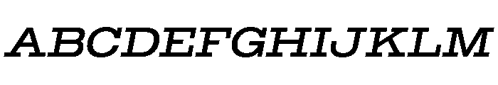 Temper Wide Variable Italic Font UPPERCASE