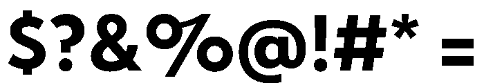 Tempo Bold Font OTHER CHARS