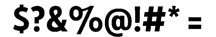 Tempo CondensedBold Font OTHER CHARS