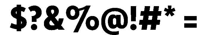 Tempo CondensedExtraBold Font OTHER CHARS
