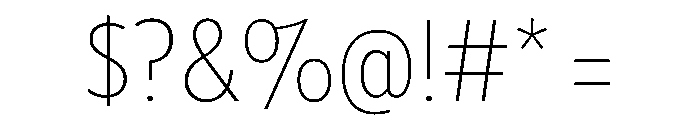 Tempo CondensedExtraLight Font OTHER CHARS