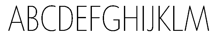 Tempo CondensedExtraLight Font UPPERCASE