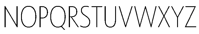 Tempo CondensedExtraLight Font UPPERCASE