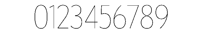 Tempo CondensedHairline Font OTHER CHARS