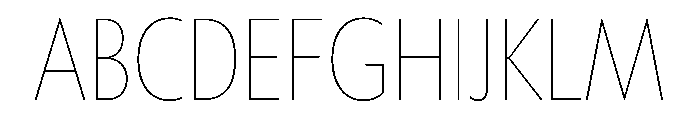Tempo CondensedHairline Font UPPERCASE