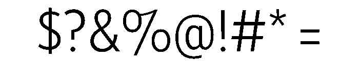 Tempo CondensedLight Font OTHER CHARS