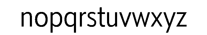Tempo CondensedLight Font LOWERCASE