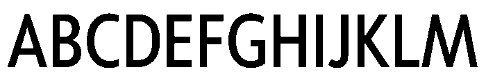 Tempo CondensedMedium Font UPPERCASE