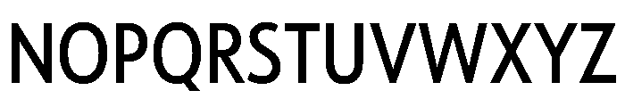 Tempo CondensedMedium Font UPPERCASE