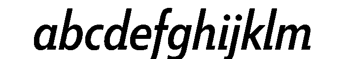 Tempo CondensedMediumItalic FONT
