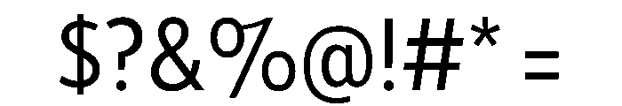 Tempo CondensedRegular Font OTHER CHARS