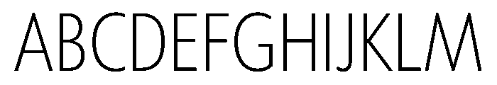 Tempo CondensedSemiLight Font UPPERCASE