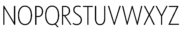 Tempo CondensedSemiLight Font UPPERCASE