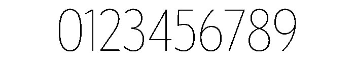 Tempo CondensedThin Font OTHER CHARS