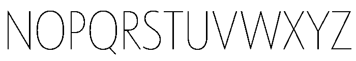 Tempo CondensedThin Font UPPERCASE