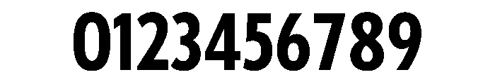 Tempo ExtraCondensedBold Font OTHER CHARS