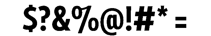 Tempo ExtraCondensedBold Font OTHER CHARS
