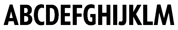 Tempo ExtraCondensedBold Font UPPERCASE