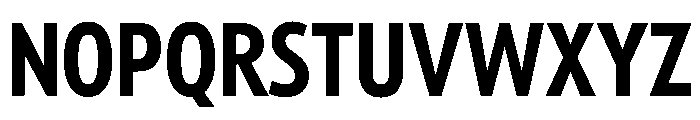 Tempo ExtraCondensedBold Font UPPERCASE