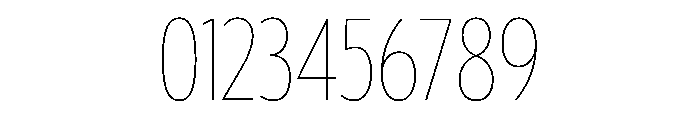 Tempo ExtraCondensedHairline Font OTHER CHARS