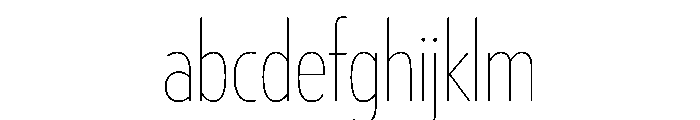Tempo ExtraCondensedHairline FONT
