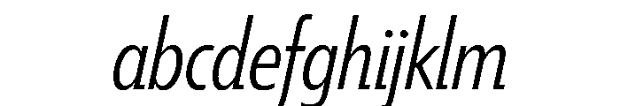 Tempo ExtraCondensedLightItalic FONT