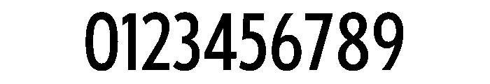 Tempo ExtraCondensedMedium Font OTHER CHARS