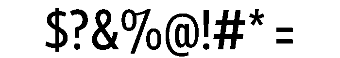 Tempo ExtraCondensedMedium Font OTHER CHARS