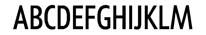 Tempo ExtraCondensedMedium Font UPPERCASE