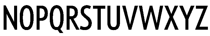 Tempo ExtraCondensedMedium Font UPPERCASE