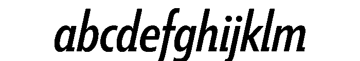 Tempo ExtraCondensedMediumItalic FONT