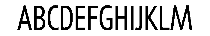 Tempo ExtraCondensedRegular Font UPPERCASE