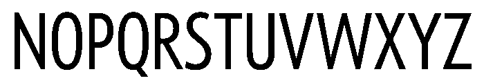 Tempo ExtraCondensedRegular Font UPPERCASE