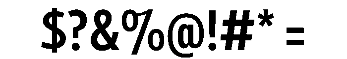 Tempo ExtraCondensedSemiBold Font OTHER CHARS